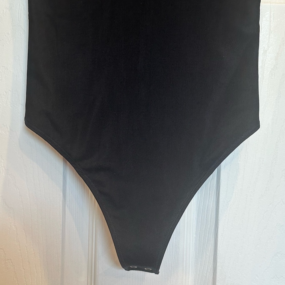 Abercrombie & Fitch, Black Sheer Sleeve Bodysuit - Picture 5 of 8